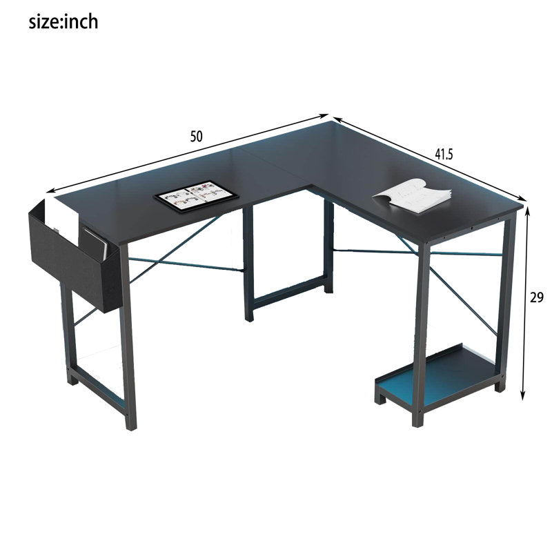 Table d'ordinateur Maey, Blanc