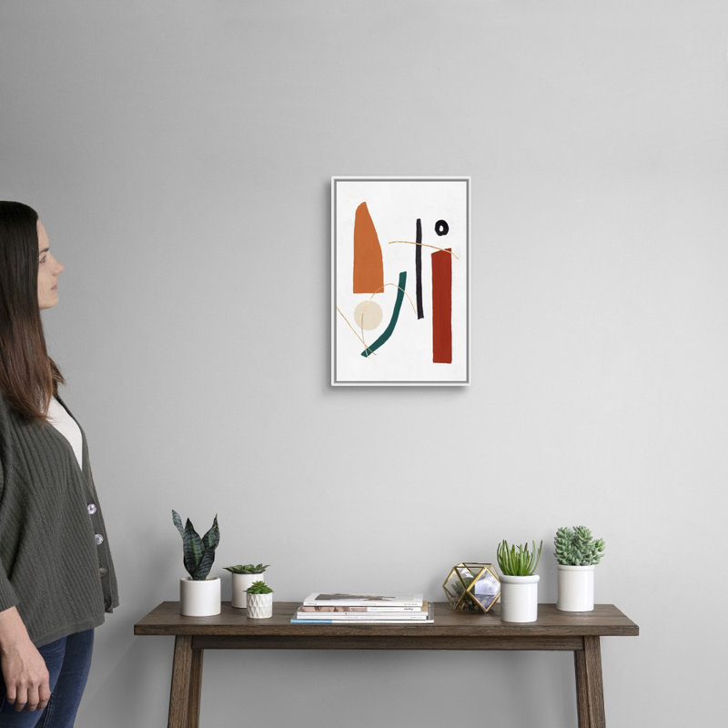 Reproduction d’art sur toile, "precision I" par PI studio, Toile blanche encadrée, H 20 po x l 14 po x P 1,75 po