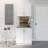 Watse White Storage Cabinet with Panel Doors 24.5" D x 32" W x 36" H