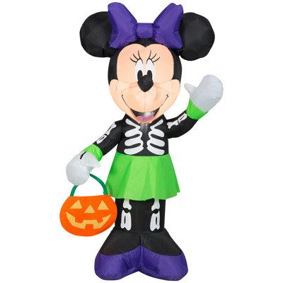 Airblown Halloween Light-Minnie with Skeleton Dress-SM-Disney