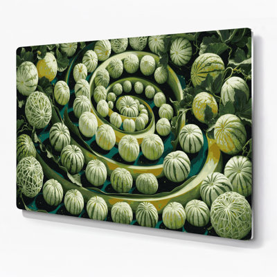 Fruit, melon coréen vert, art mural en métal