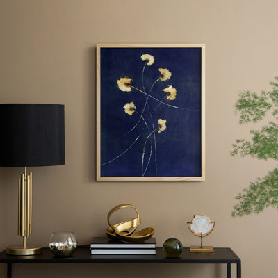 Indigo 1 Framed Print - Solid Wood