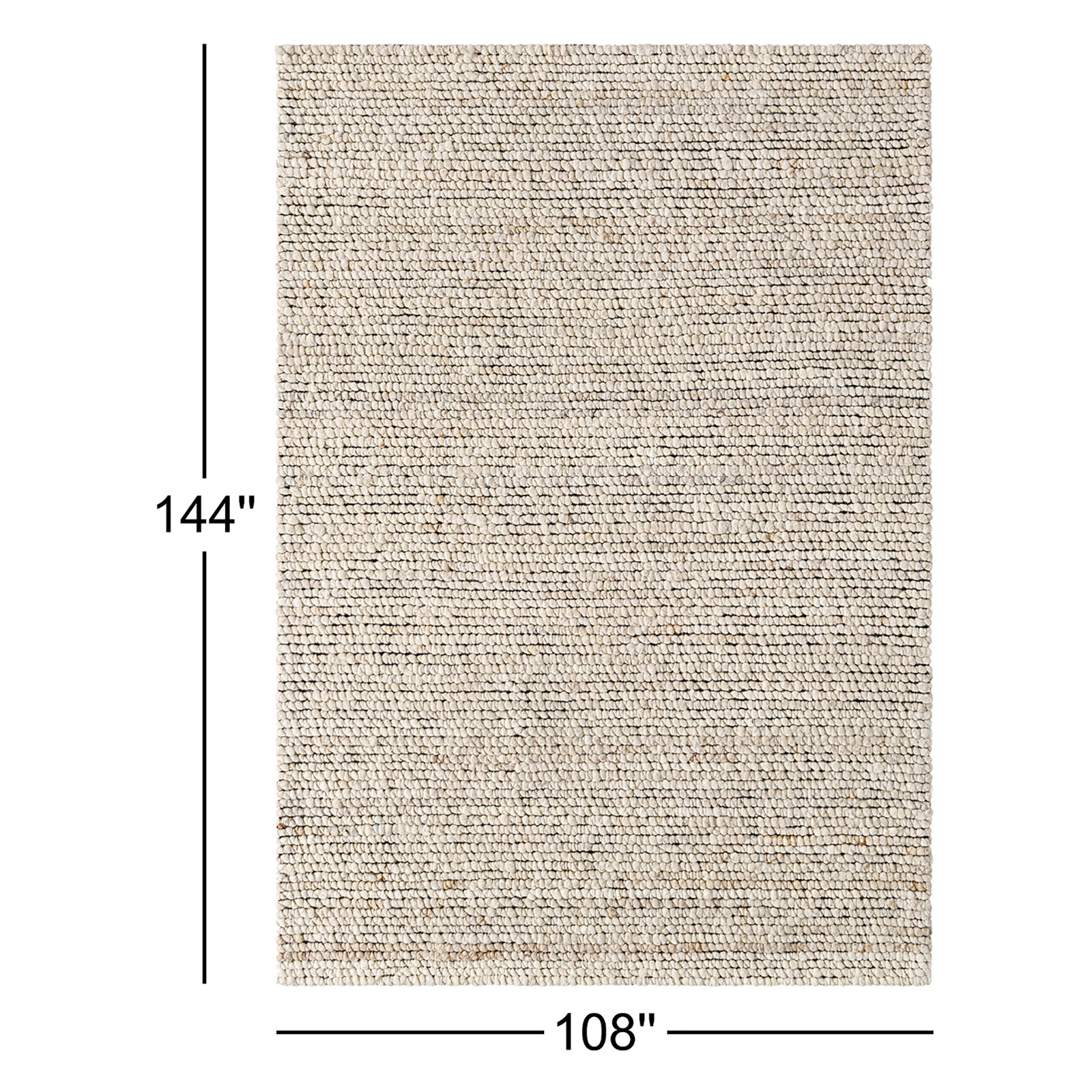 Amasa Hand-Tufted Jute Rug, Rectangle 9' x 12'