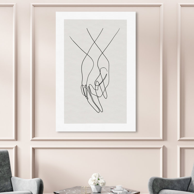«Hands Shapes», impression sur toile, H 54 po x l 36 po, Toile tendue, Sans cadre