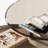 50.39" Modern Swivel Coffee Table with Tempered Glass Top