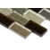 Ayres Mounted 1" x 2" Glass Mosaic Tile in Multi