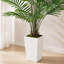 Palmier artificiel 6 'avec plante carrée blanche amovible, plante tropicale artificielle