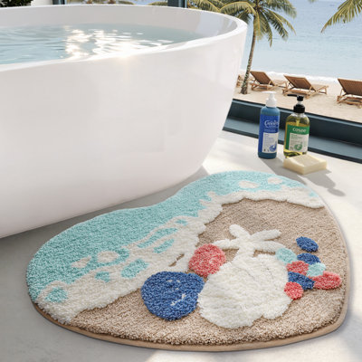 Tapis de bain doux antidérapant Beach