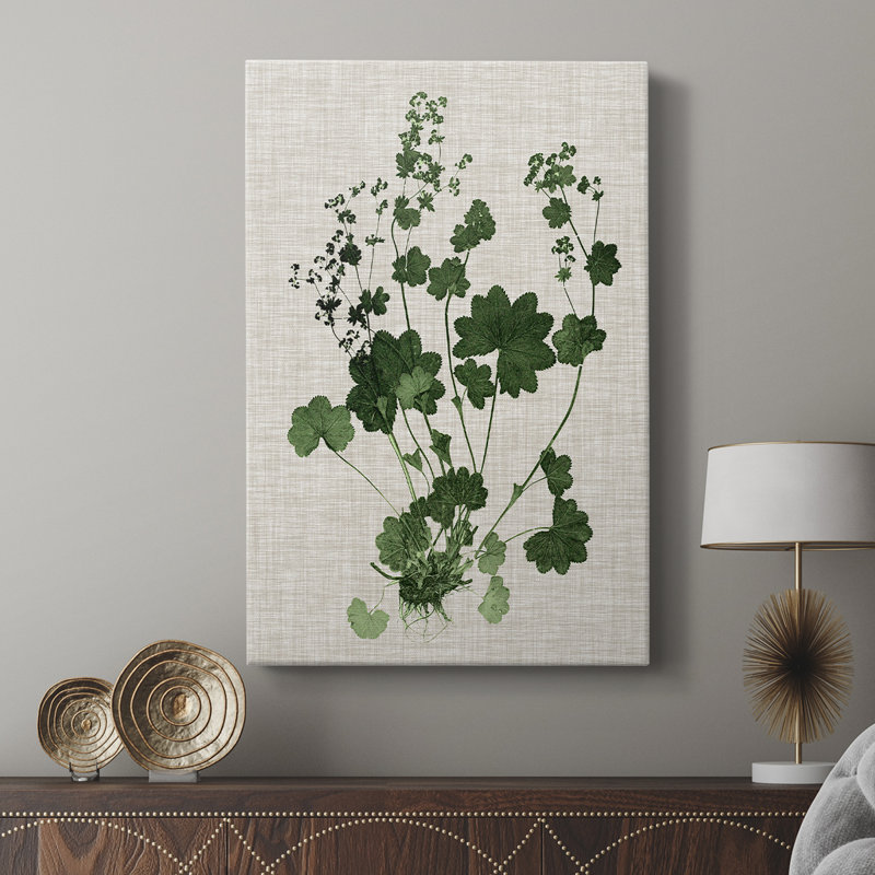 Feuillage de forêt sur toile de lin III - galerie Cavas sur mesure, H 48 po x l 32 po