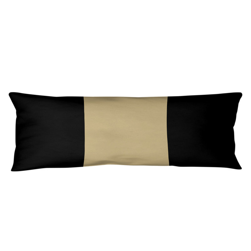 Oreiller de corps en polyester / polyester Arizona Football Stripes, Noir / milieu doré, Football Tennessee