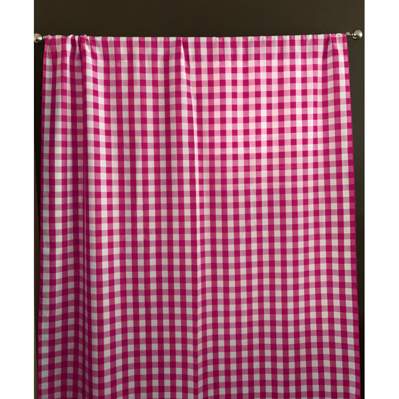 Lombard Room Darkening Curtain Single Panel, Fuchsia, 56" x 120"