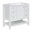Ensemble de meuble-lavabo simple 36,01 po avec plateau en bois massif Rafaello-1374241865