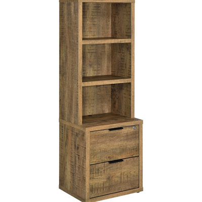 3 - Shelf Mango Bookcase Featuring And Lockable Drawer, Engineered Wood, Scratch , Ideal For Storing Books Protecting Valuables In Bedroom Storage Space With Secure Wood Long Lasting, Store