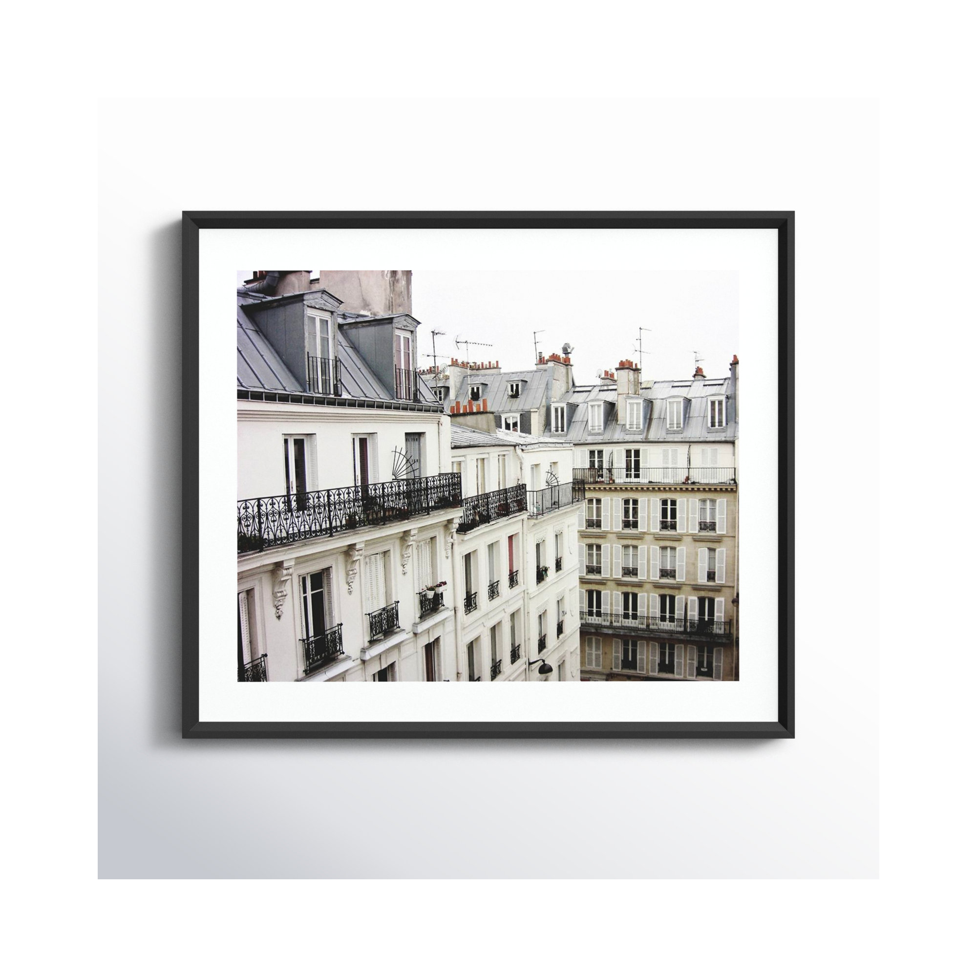 Montmartre by Lupen Grainne, 21" H x 25" W, Black Framed