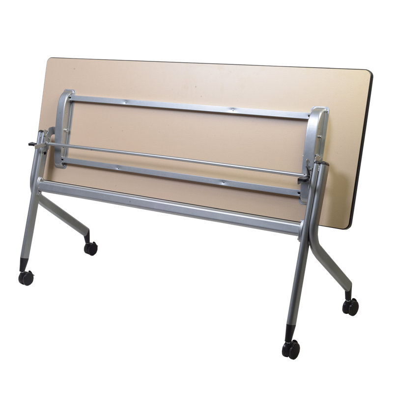 En Route Flip Top Mobile Training Table top & Base, 29" H x 48" L x 24" W, Orange