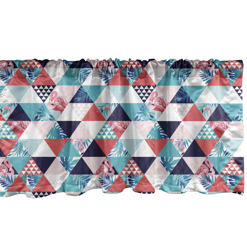 Ensemble de 2 cantonnières Ambantonne Flamingo, L 54 po x L 12 po