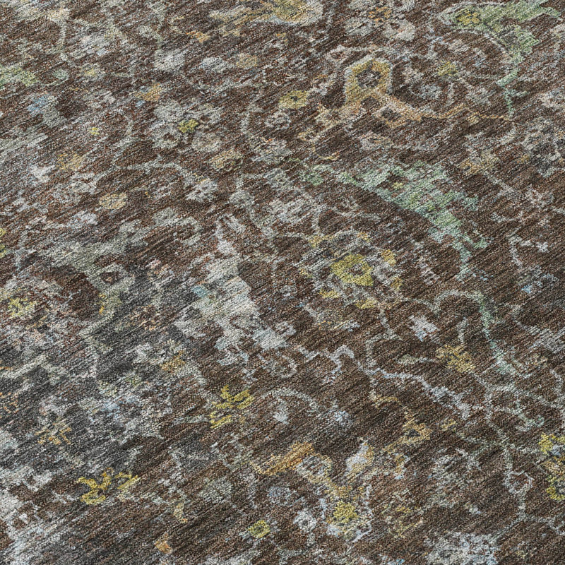 Machine Washable Indoor/Outdoor Jadiel ACN2359 Traditional Rug, Rectangle 10' x 14'