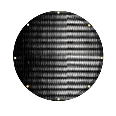 Round Mesh Tarp – 6 oz Heavy Duty Breathable Shade Cloth with Reinforced Edges & Grommets for Pool, Patio, Garden & Outdoor Cover