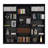 Lowell 3 Piece Living Room Set With 3 Bookcases, A Stylish And Functional Addition To Your Home