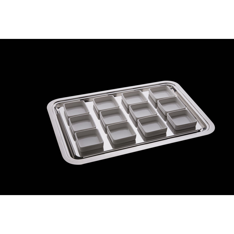Stainless Steel Tray, 10.8" H x 16" W x 10.8" D