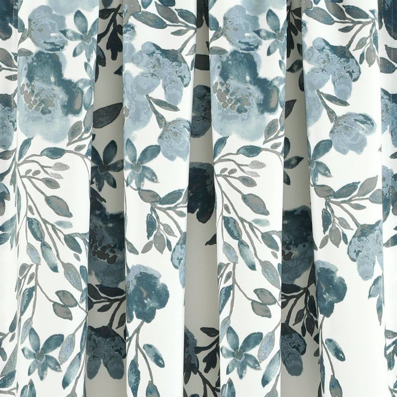 Semi Sheer Curtain Pair, 52"W x 84"L, Blue