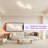 Deontee 33'' Modern Dimmable Flush Mount Ceiling Fan with Light Kit and Remote Control APP 3 Color 6-Speed Memory Timer