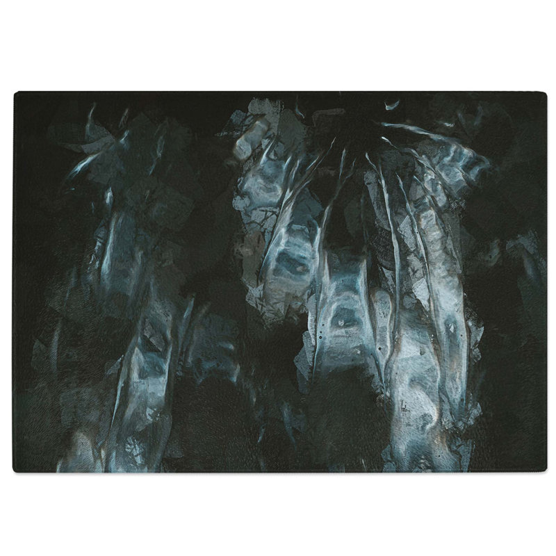Tempered Glass Night Visions Chopping Board, 39 cm W x 28.5 cm L