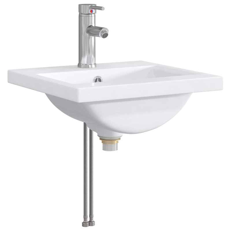 Belfry Bathroom 400mm W Metal Sink, Chrome