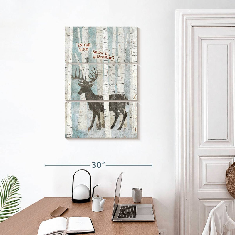 Cerf Brampt Winter Wonderland I, H 32 po x l 20 po