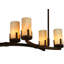 Lustre géométrique 12 lumières ombrées Headrick