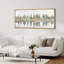 Tranquil Lakeside Landscape with Autumn Trees and Mirror Reflection - Large, impression encadrée sur toile encadrée dans la chambre principale-1872195709-1872195711