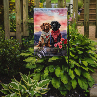 Double Sided 15.5'' H x 11.25'' W Polyester Valentine's Day Garden Flag