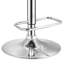 Moderne, hauteur réglable, tabouret de bar pivotant, losange, siège incurvé, pivot à 360 °, look rétro, noir, design américain, support en métal de style rétro, dossier, finition, tour, élément moderne