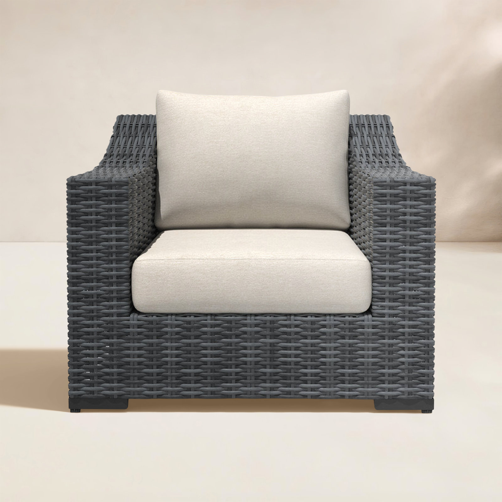 Eloisa 2-piece Patio Chair with Cushions, Beige