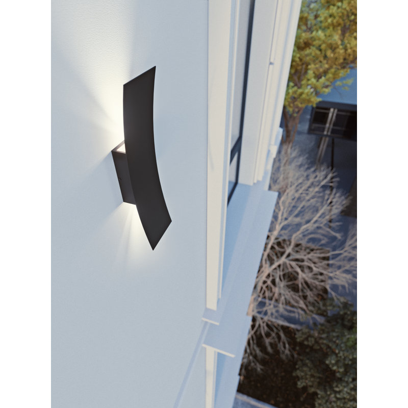 Elnaz LED Wall Light, Black, 18" H x 5" W x 2.75" D, 24