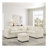 97 Inch L-Shaped Corner Sectional Sofa Couch with Seat and Storage Ottoman,Chenille Fabric Corner Couch with 7 Seats & 2 Pillows for Living Room, Beige