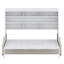 Multifunctional Cabinet Bed with Integrated Folding Sofa, Storage Shelves, and Ambient LED Lighting