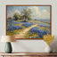 «Blue Green Summer Meadow Charm Blue Bonnets II - Blue Bonnets», art mural