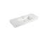 Lavabo de 48 po en résine pour salle de bain - blanc, enduit de gel, attrayant, 46,21 po Profondeur, largeur de 18,22 po, profondeur de 4,76 po, largeur, hauteur