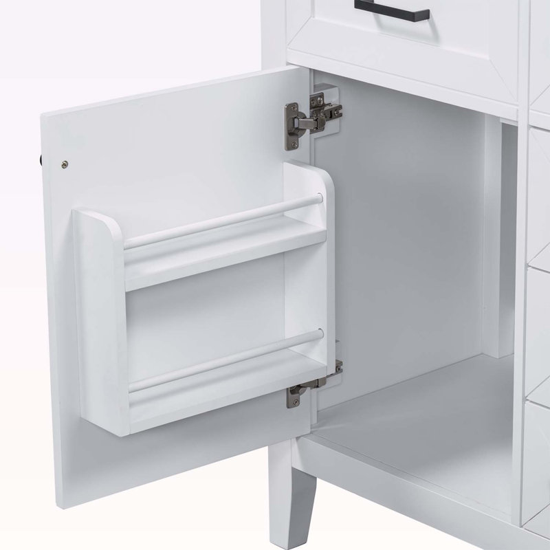 Meuble-lavabo 30 po avec lavabo, Blanc