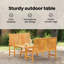 Vidaxl Garden Lounge Set 2 Pcs Brown Solid Acacia Wood