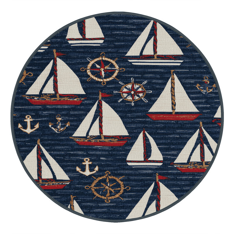  Tapis lavable pour sports nautiques, Rond 5 pi