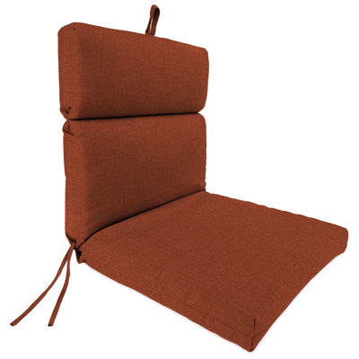 22" x 44" Outdoor Chair Cushion with Ties and Loop
