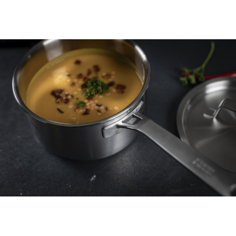 Kuhn Rikon Culinary Fiveply Stainless Steel Induction Safe Saucepan, 18cm/2.5L, 1.7L