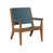 Dark Blue/Antique Mahogany