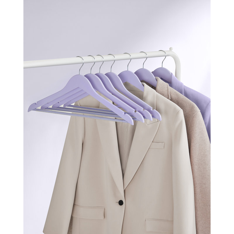 Griet Solid Wood Standard Hanger, Violet, 10