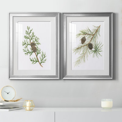 Winter Botanical III - ensemble de 2 reproductions d'art