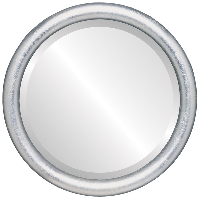 Miroir d'appoint Rowles, 15,375 po x 15,375 po, Feuille d'argent / brun antique