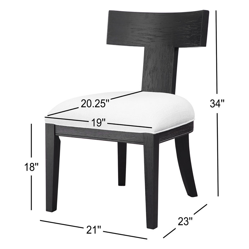 Tegan Upholstered Dining Chair, Charcoal