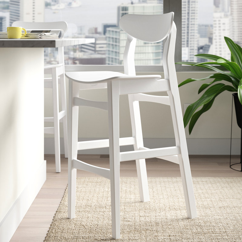 Tabouret de bar 29,53 po, Blanc